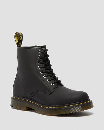 Botas con Cordones Dr Martens 1460 DM's Wintergrip Hombre Negros | MX 300NWY